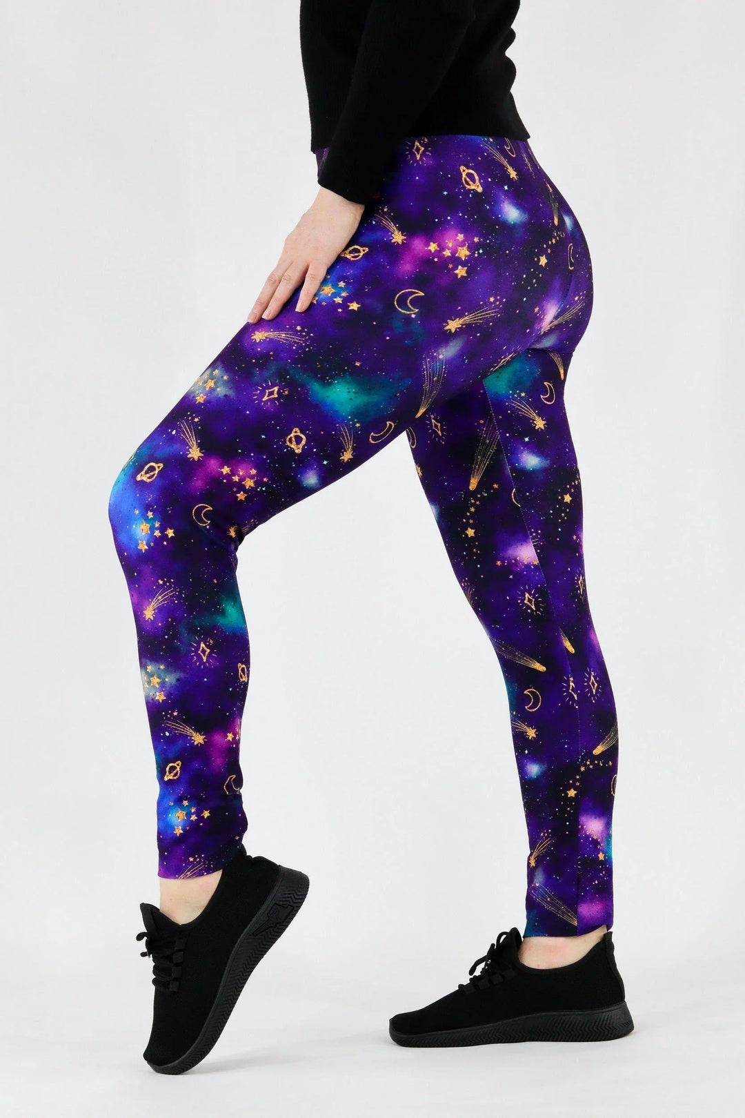 Sparkle Space Casual Long Full Leggings – Pawlie