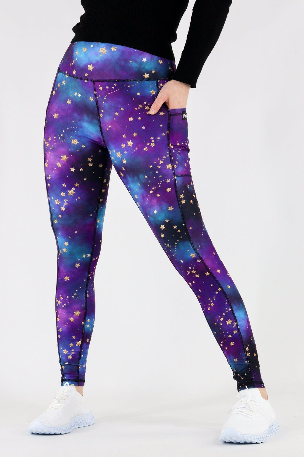 Universe Shimmer - Hybrid 1.0 Pocket Full Leggings Hybrid Full Leggings Pawlie   