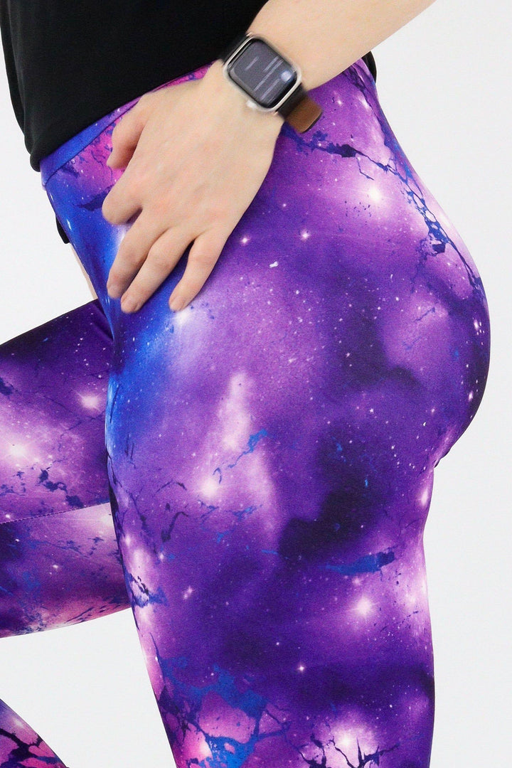 Nebular Marble - Casual Capri Leggings Casual Capri Leggings Pawlie   
