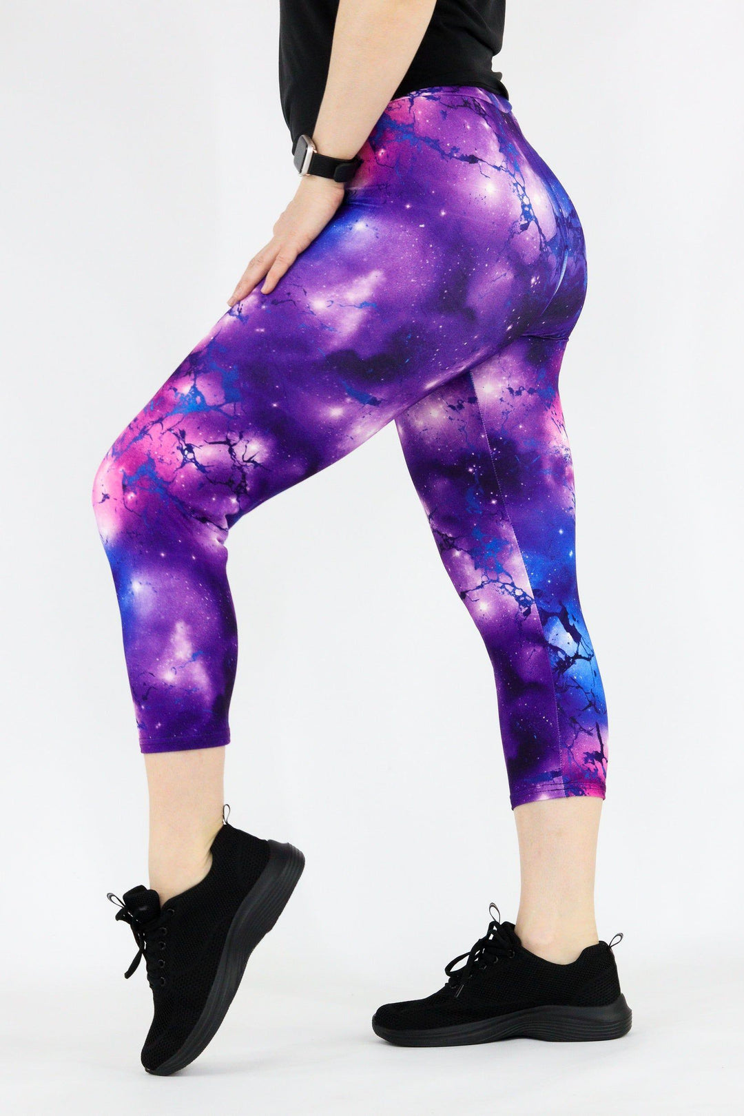 Nebular Marble - Casual Capri Leggings Casual Capri Leggings Pawlie   