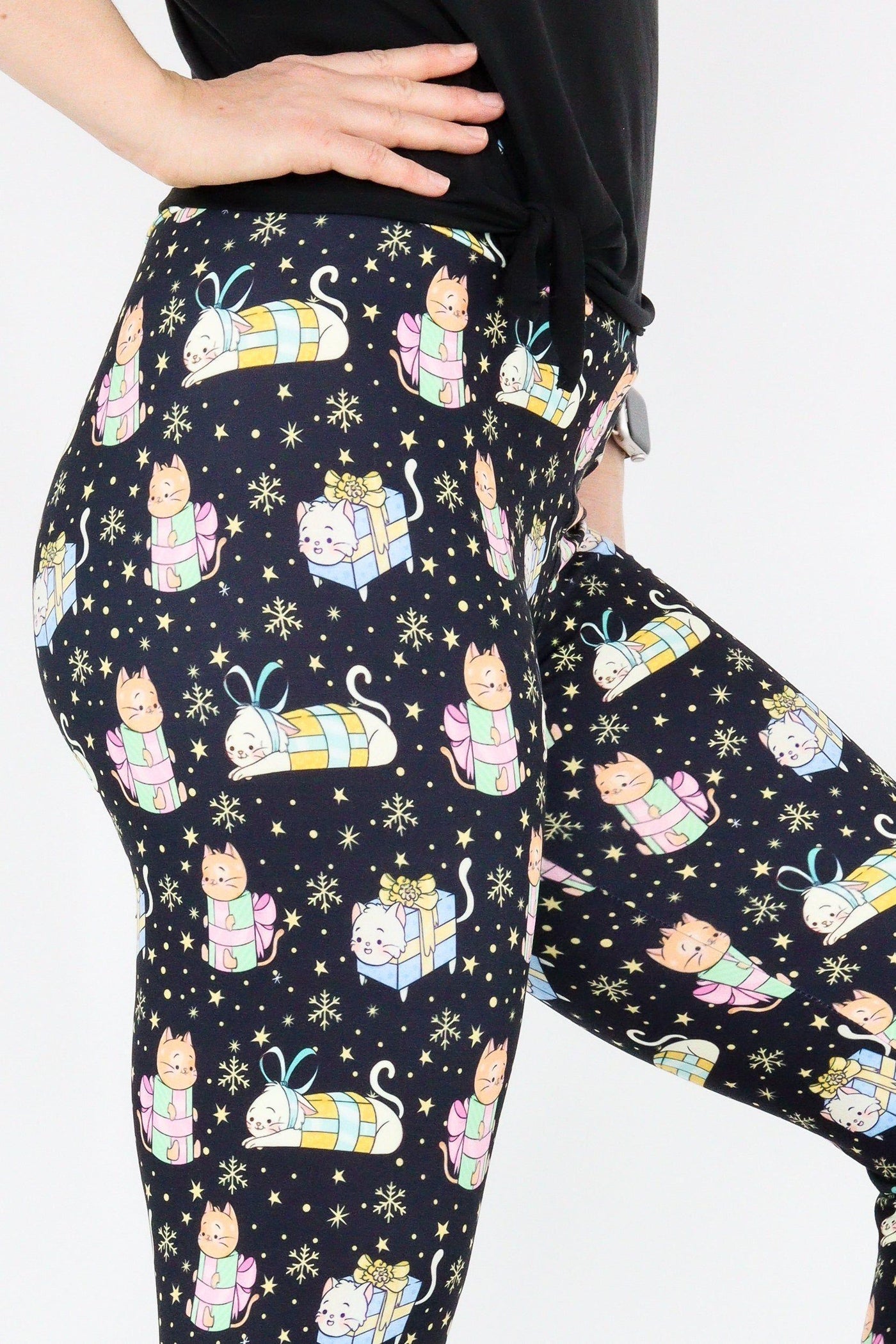 Kitty Christmas Gifts - Casual Capri Leggings Casual Capri Leggings Pawlie   