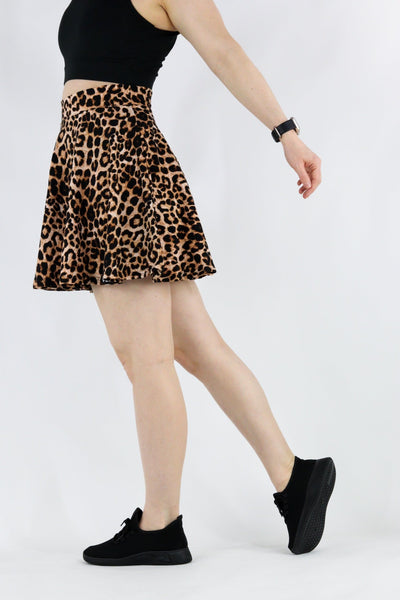 Classic Leopard - Skater Skirt Mini Skater Skirt Pawlie   