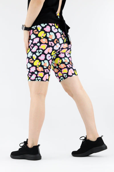 Pastel Leopard - Casual Long Shorts Casual Shorts Pawlie   