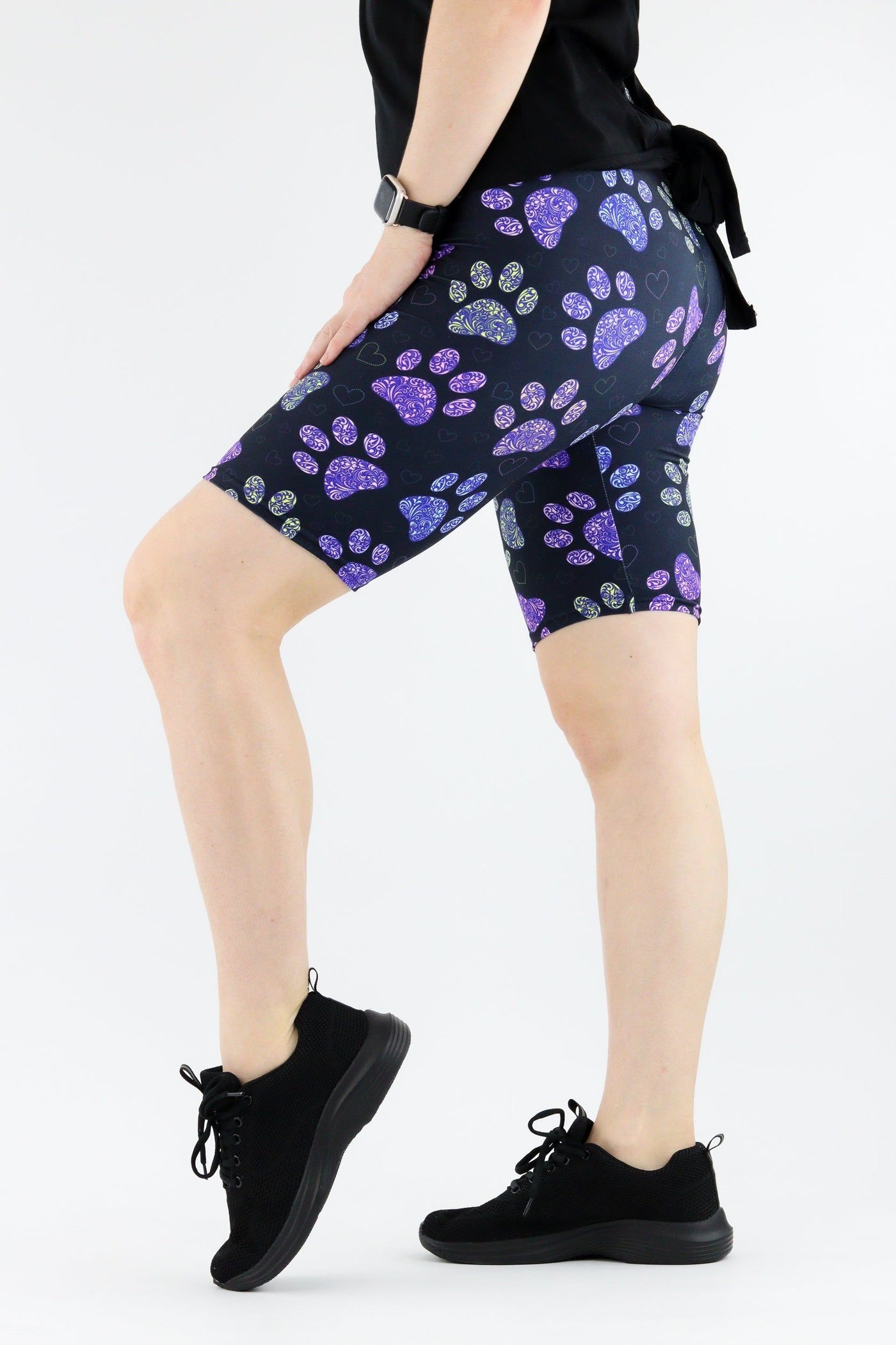 Floral Paws - Casual Long Shorts Casual Shorts Pawlie   