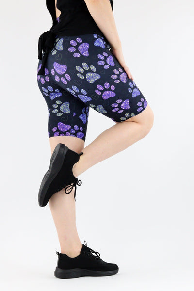 Floral Paws - Casual Long Shorts Casual Shorts Pawlie   