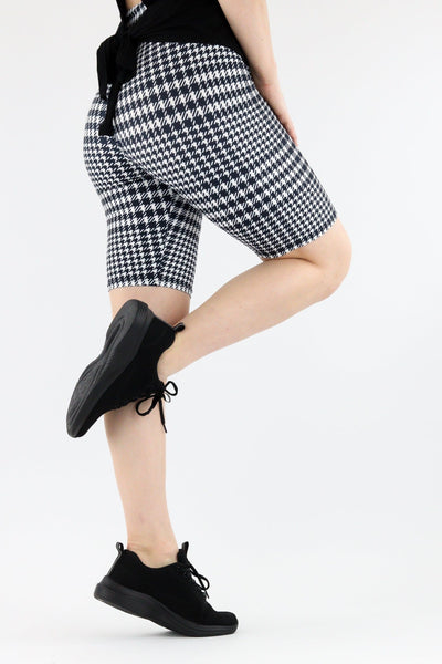 Houndstooth - Casual Long Shorts Casual Shorts Pawlie   