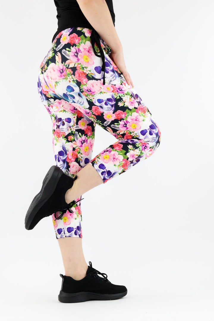 Dead Pretty - Casual Capri Leggings Casual Capri Leggings Pawlie   