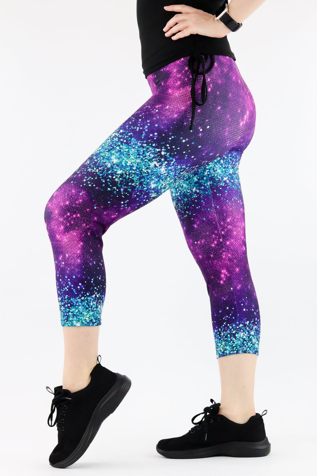 Pixie Glitter - Casual Capri Leggings Casual Capri Leggings Pawlie   