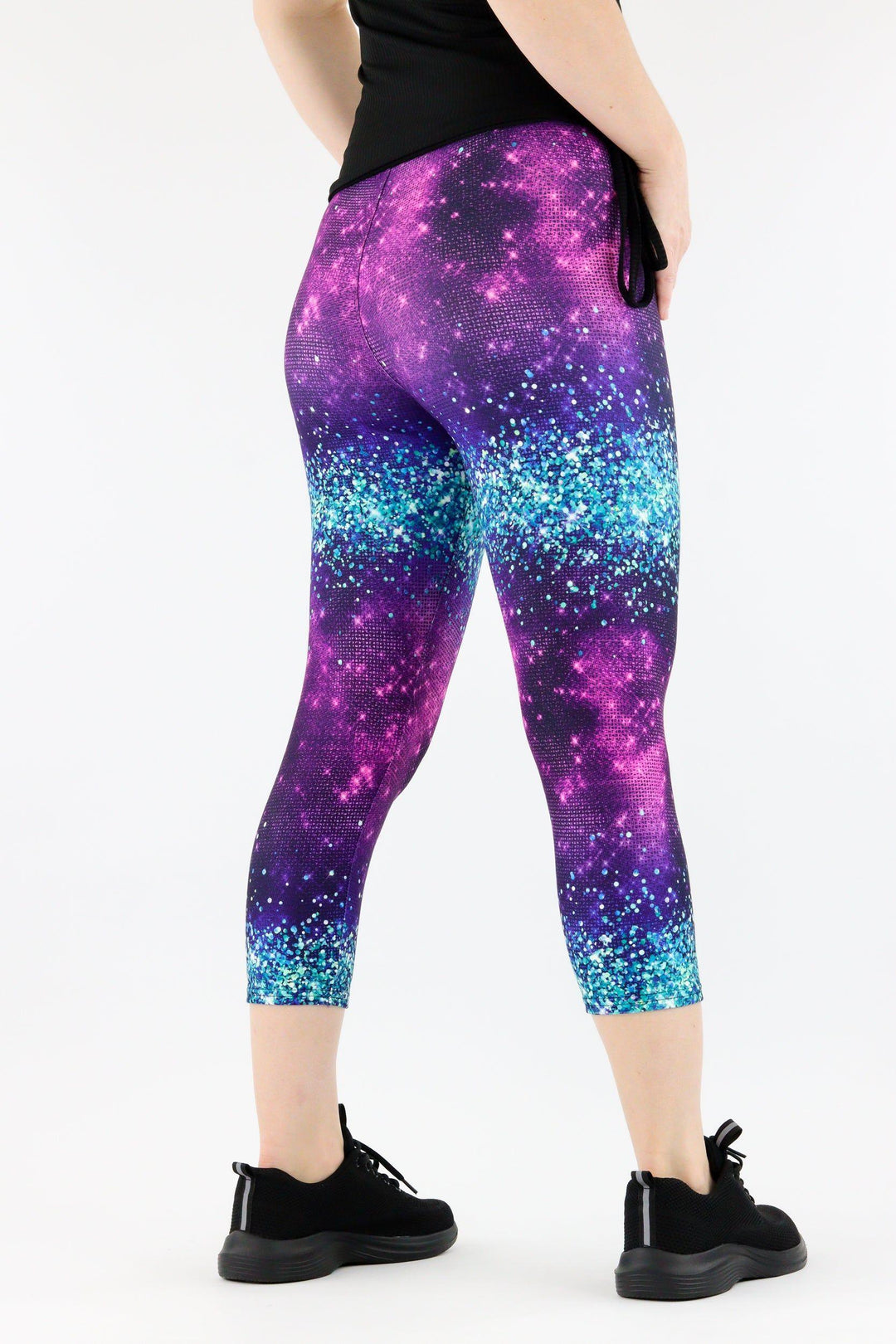 Pixie Glitter - Casual Capri Leggings Casual Capri Leggings Pawlie   