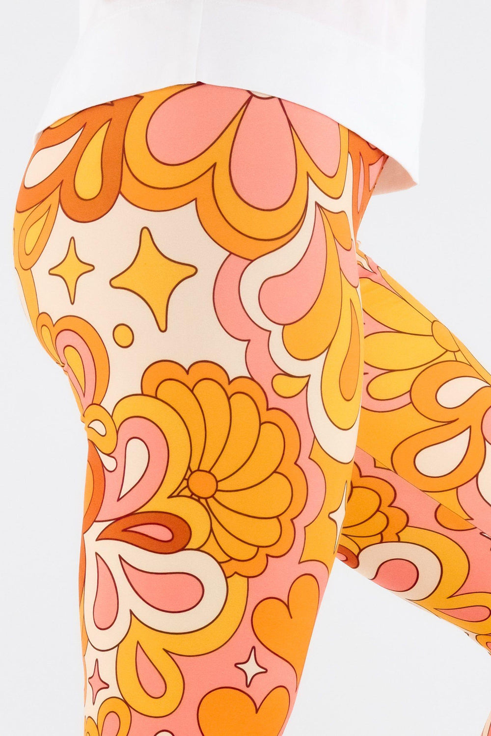 Groovy Love - Casual Capri Leggings Casual Capri Leggings Pawlie   