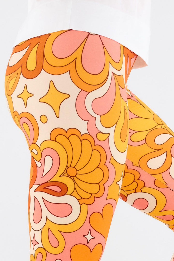 Groovy Love - Casual Capri Leggings Casual Capri Leggings Pawlie   